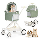 Pet Stroller - TT (detachable basket, 4-way flexibility)