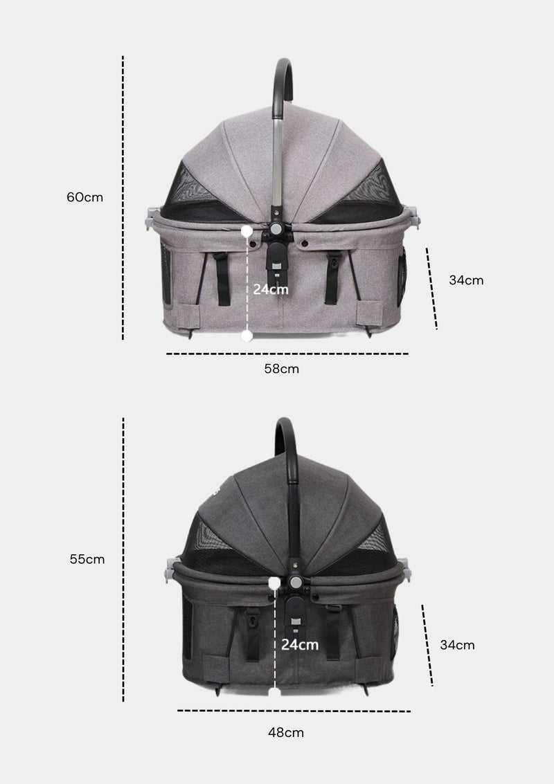 Pet Stroller - R5 | R5+ (detachable basket)