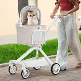 Pet Stroller - TT (detachable basket, 4-way flexibility)