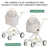 Pet Stroller - TT (detachable basket, 4-way flexibility)