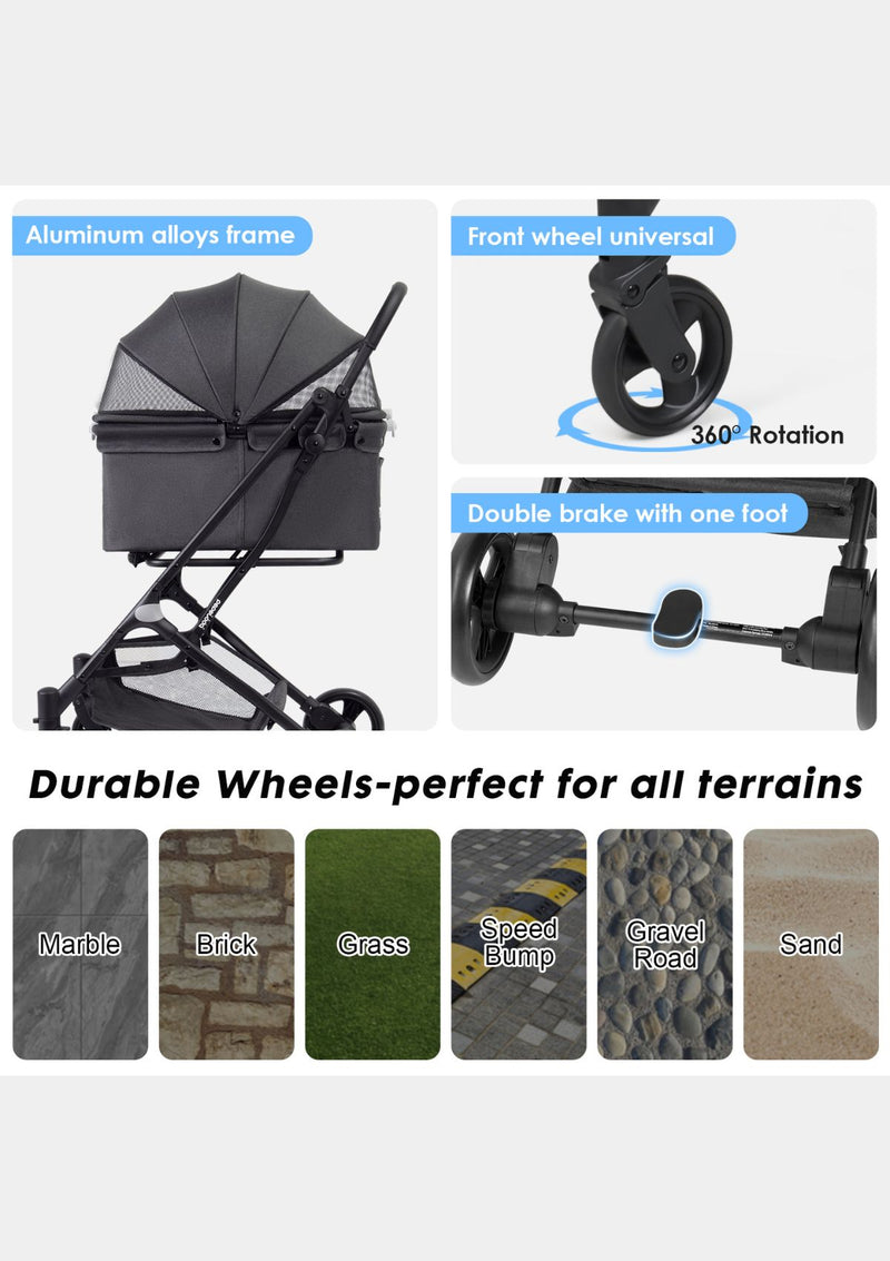 Pet Stroller - R4 (fully collapsible)