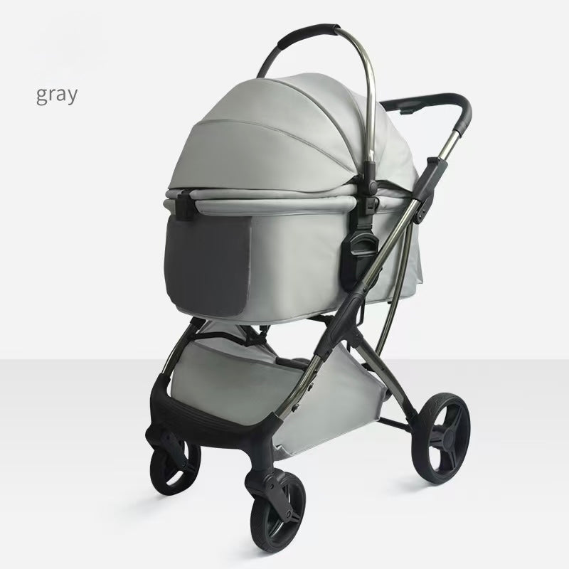 Pet Stroller - T6 (detachable basket)