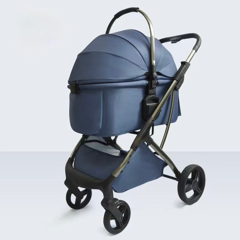 Pet Stroller - T6 (detachable basket)
