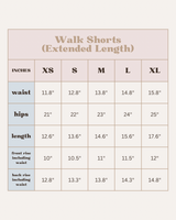 Walk Shorts - extended length